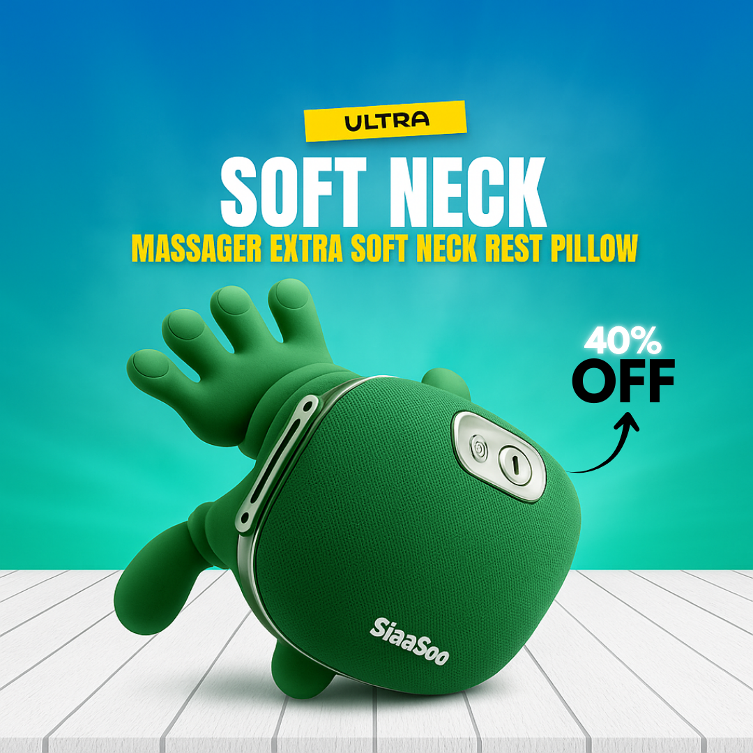 Hand-Grip Deep Tissue Neck Massager – Relieves Pain, Muscle Stiffness & Fatigue